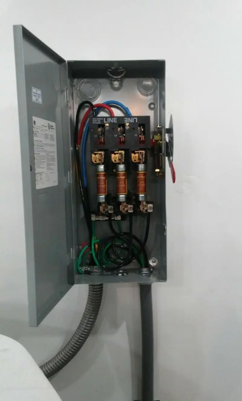 Three-phase disconnect switch installed for Electrical Wiring & Rewiring in Waldoboro